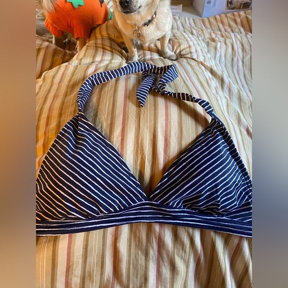 NWT set of 2 large Prana striped tie back swimsuit tops bundle - Picture 2 of 14